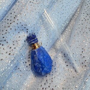 Blue Gemstone Bottle with Dropper